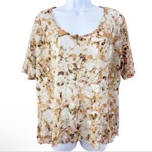 Your 6th Sense at C&A Print Burnout Scoop Neck Top